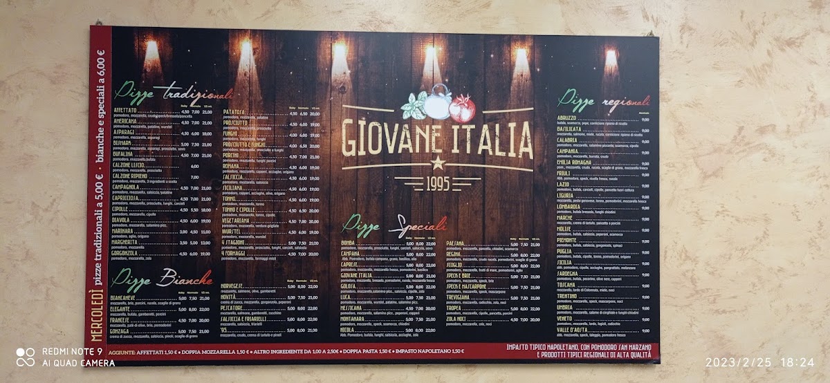 Menu Pizzeria Giovane Italia (Cingia De Botti)-1