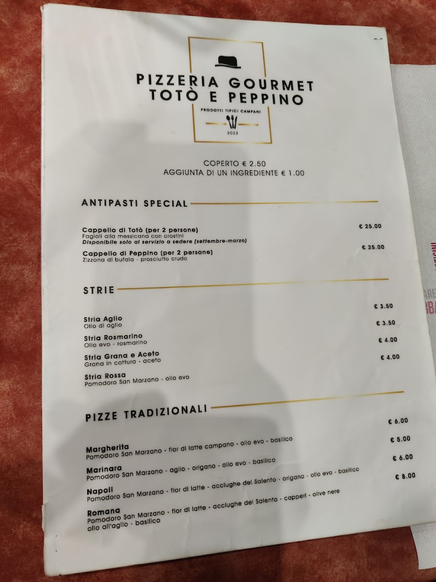 Menu Pizzeria Gourmet Totò E Peppino-3
