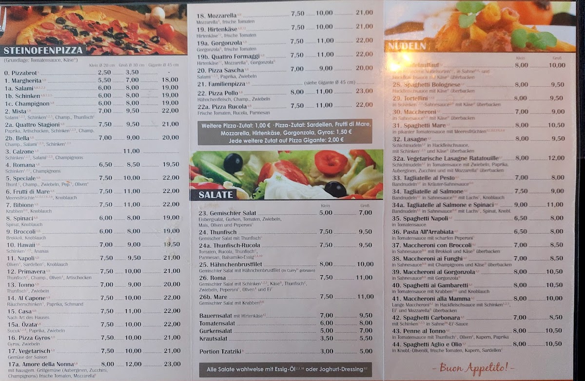 Menu Pizzeria Grillstübchen Alfano - Werther-7
