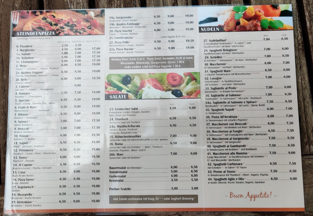 Menu Pizzeria Grillstübchen Alfano - Werther-8