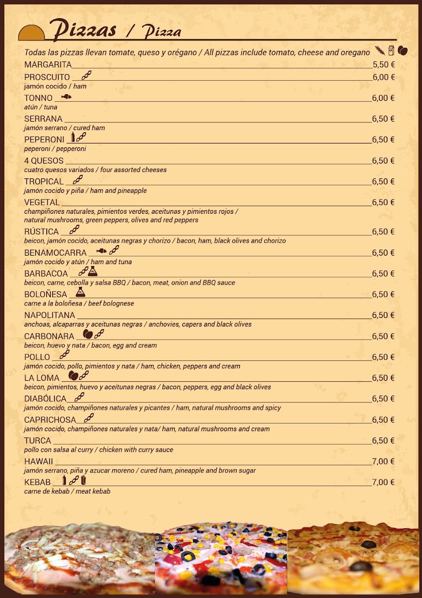 Menu Pizzeria Heladeria La Loma-4