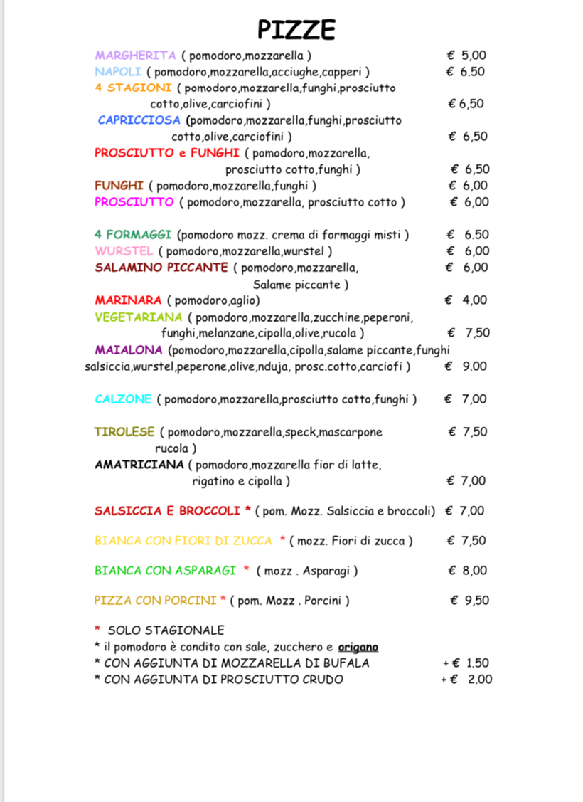 Menu Pizzeria 'i Nani' Di Leoncini Elisa-2