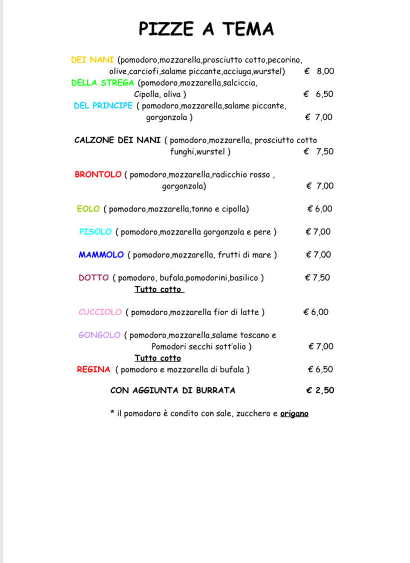 Menu Pizzeria 'i Nani' Di Leoncini Elisa-4