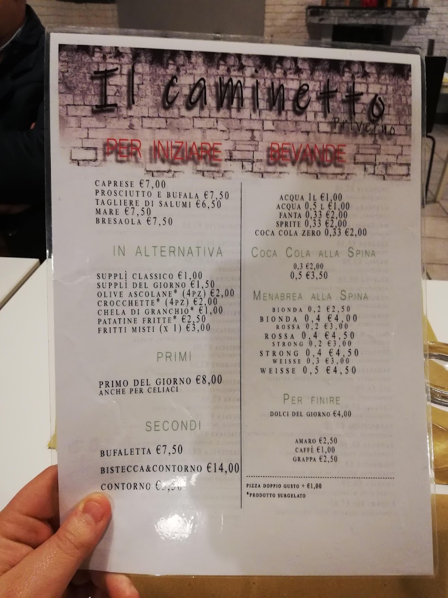 Menu Pizzeria 'il Caminetto'-3