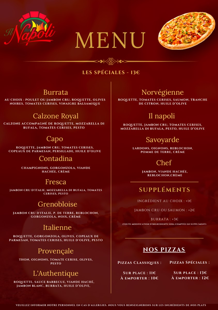 Menu Pizzeria Il Napoli-1