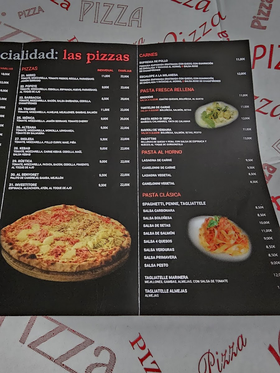 Menu Pizzería Il Timone Express-10