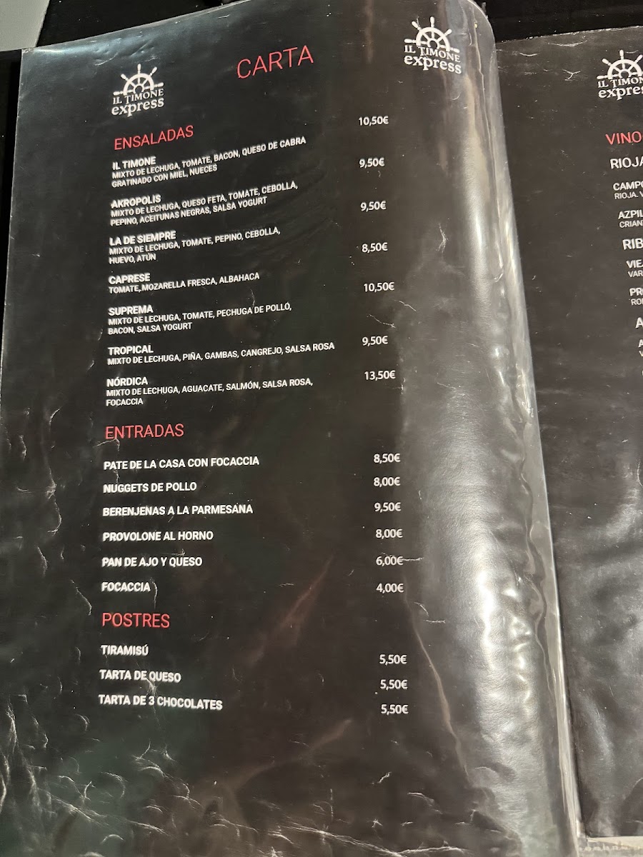 Menu Pizzería Il Timone Express-3
