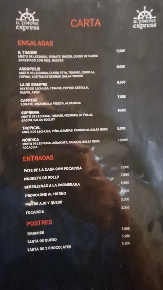 Menu Pizzería Il Timone Express-6