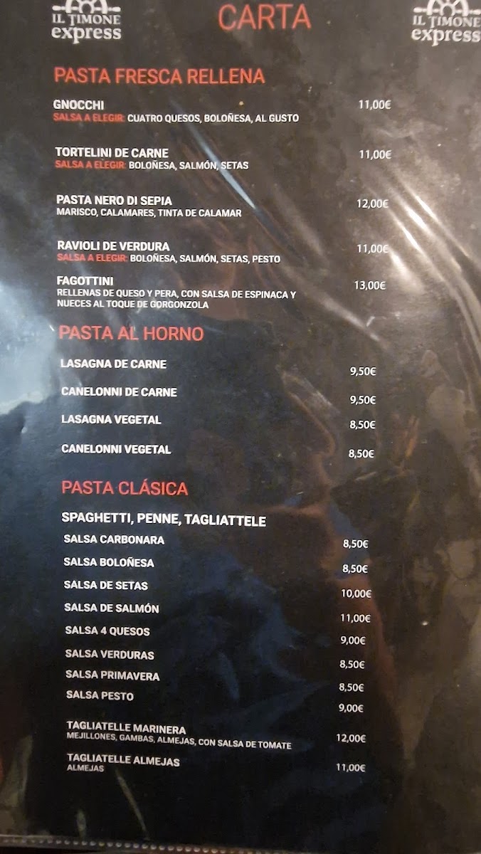 Menu Pizzería Il Timone Express-7