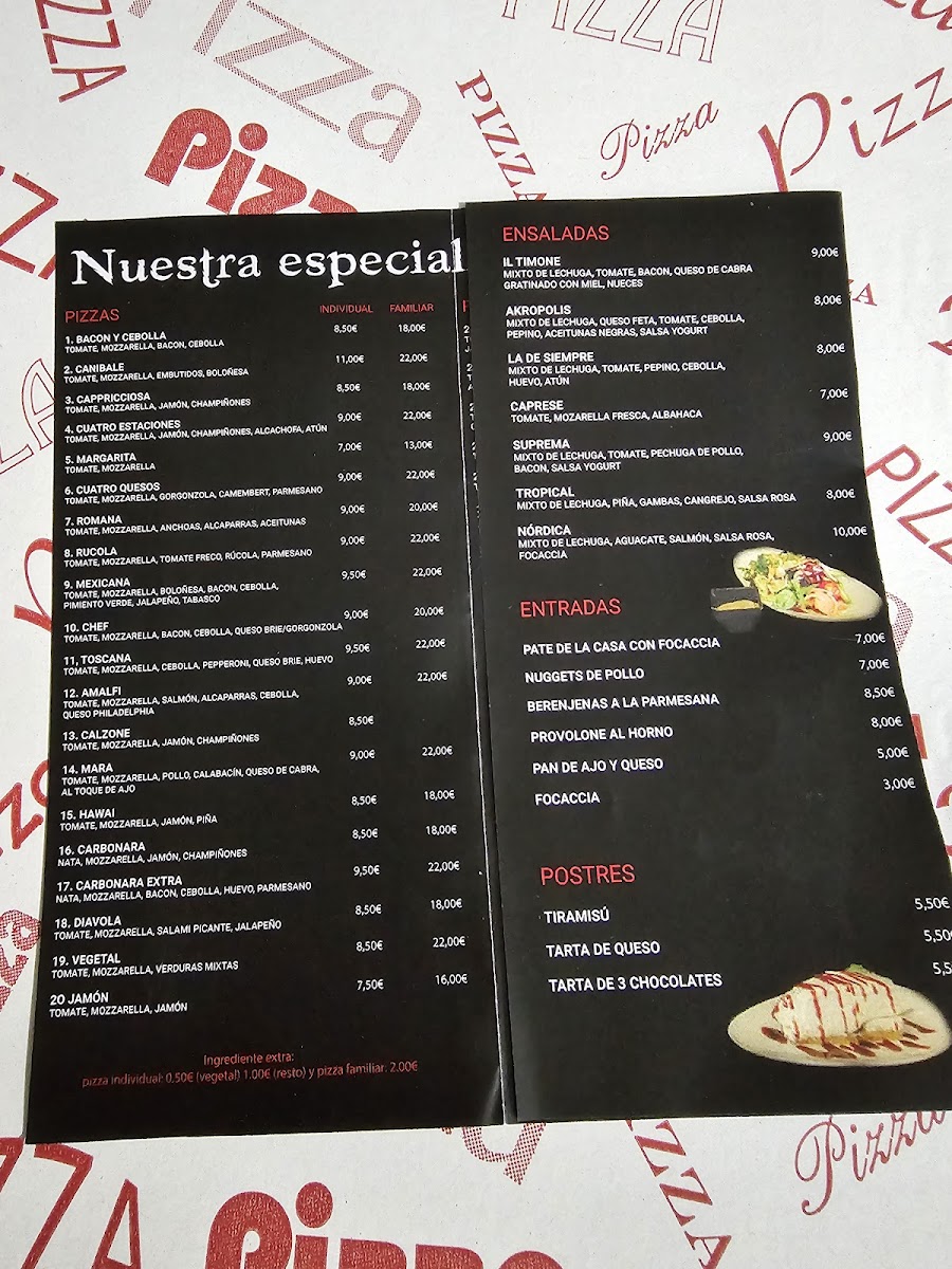 Menu Pizzería Il Timone Express-9