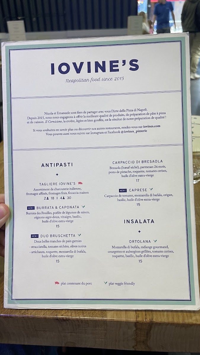 Menu Pizzeria Iovine’S Opèra-3