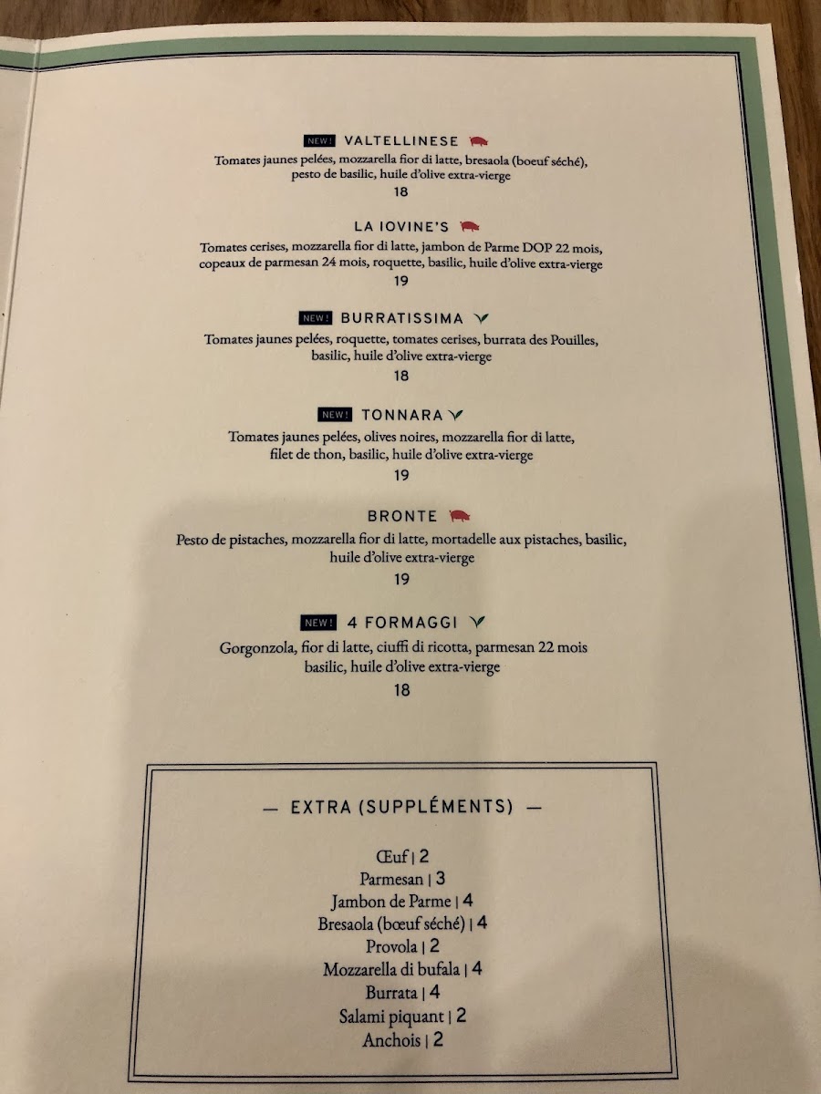 Menu Pizzeria Iovine’S Opèra-6
