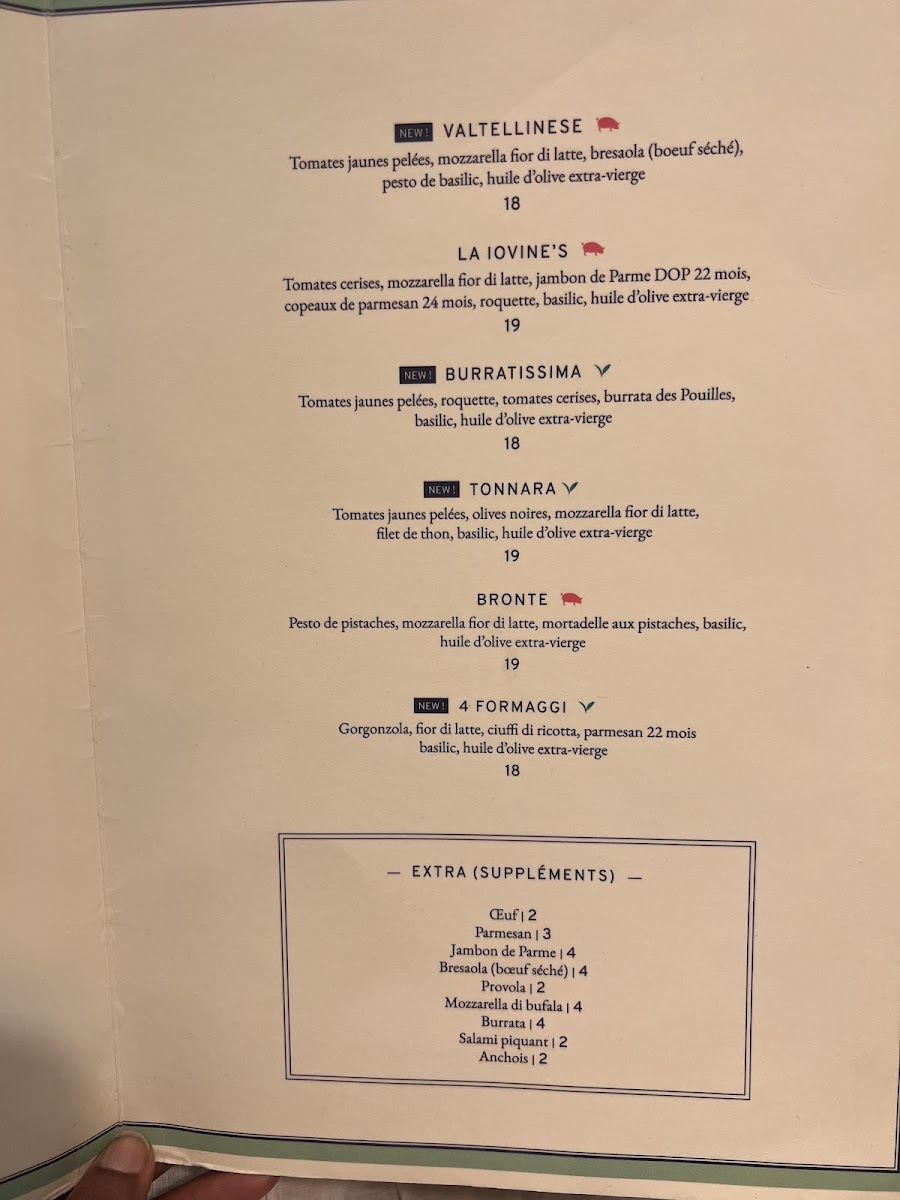 Menu Pizzeria Iovine’S Opèra-7