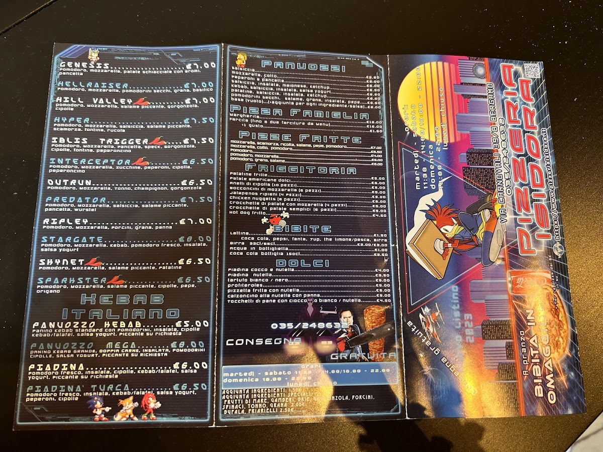 Menu Pizzeria Isidora-1