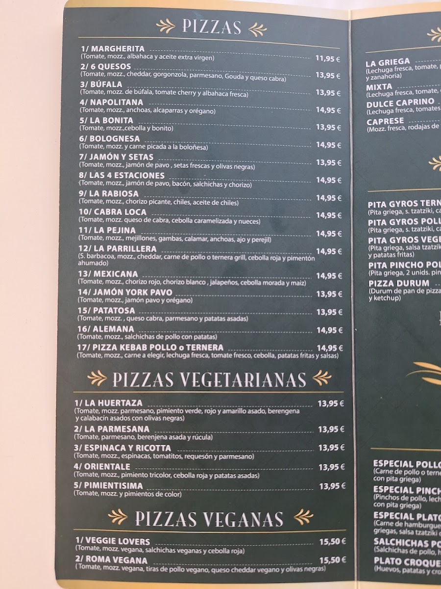 Menu Pizzeria Italiana Mamma Mia Pita Gyros Y Cafeteria-1