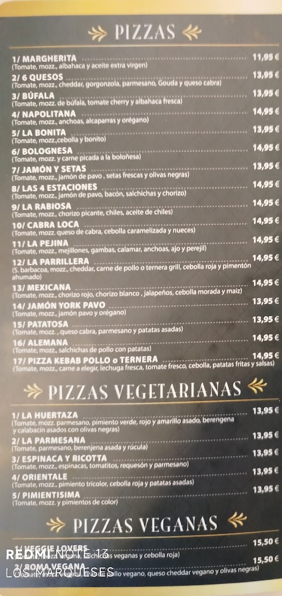 Menu Pizzeria Italiana Mamma Mia Pita Gyros Y Cafeteria-9