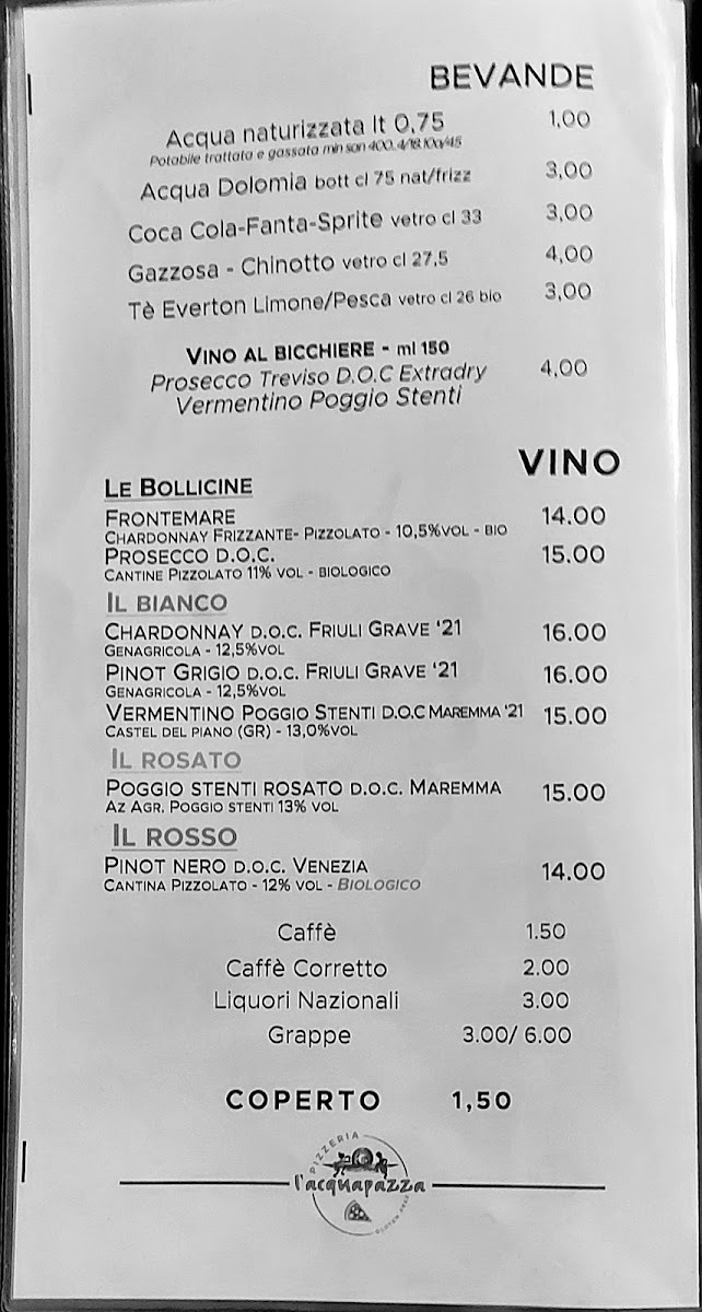 Menu Pizzeria L' Acquapazza-1