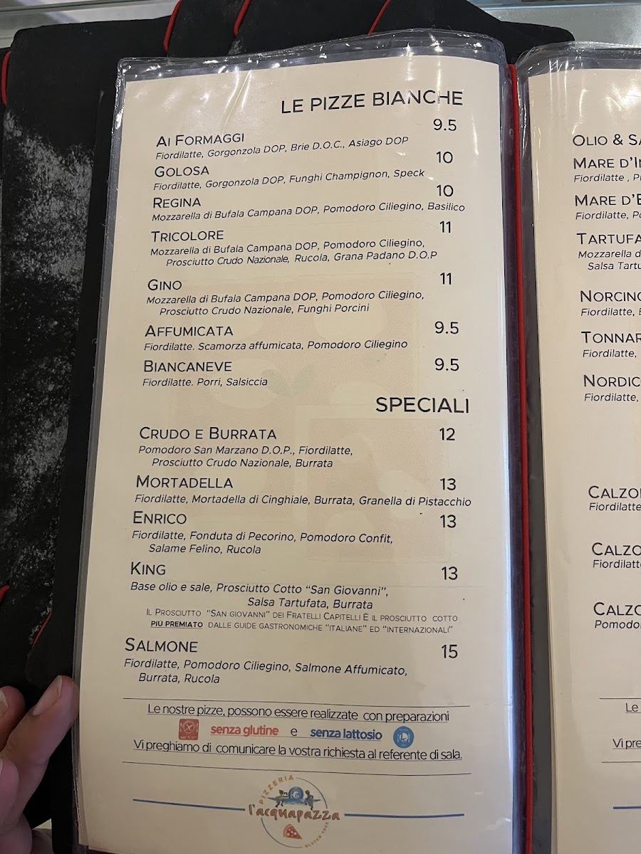 Menu Pizzeria L' Acquapazza-7