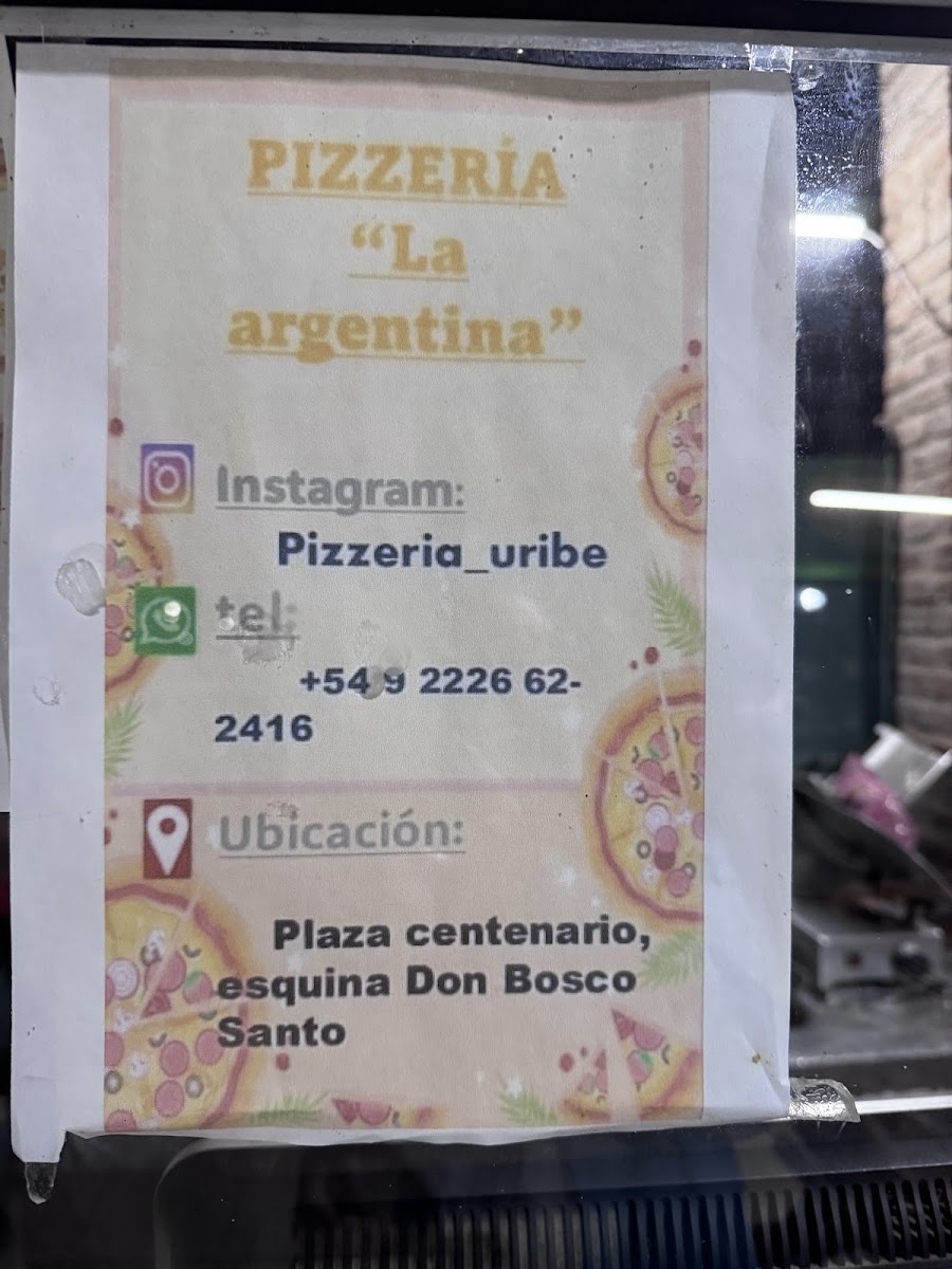 Menu Pizzeria La Argentina-1