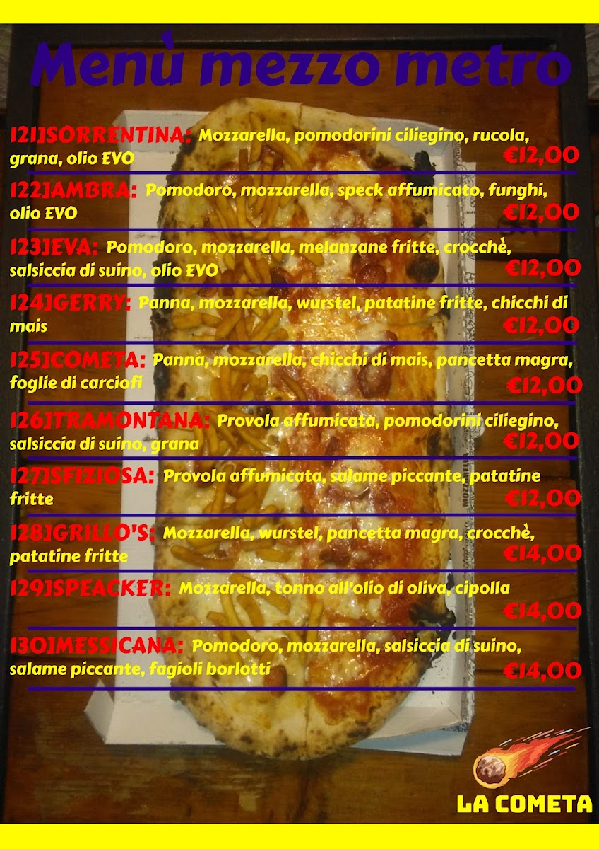 Menu Pizzeria La Cometa-3