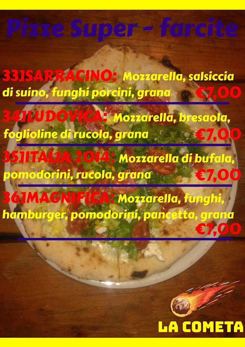 Menu Pizzeria La Cometa-7