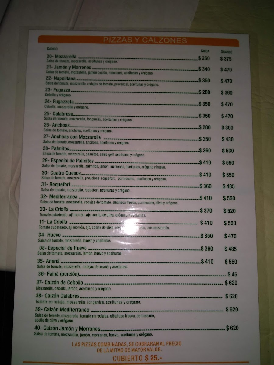 Menu Pizzería La Criolla-10