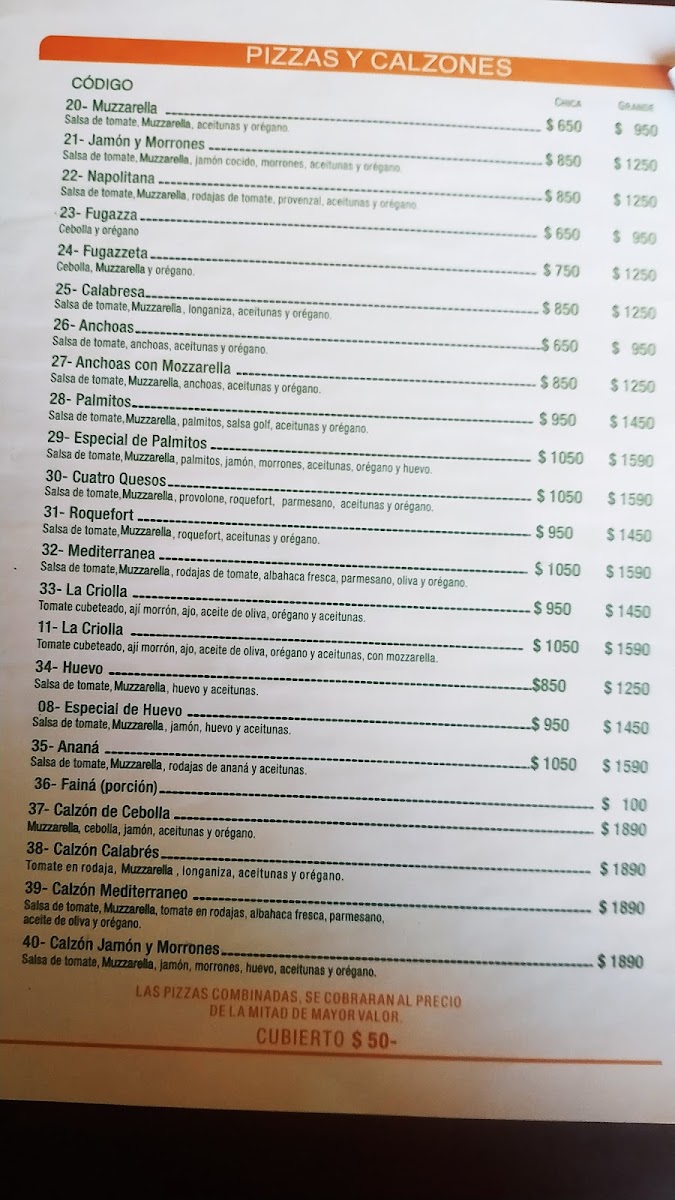 Menu Pizzería La Criolla-6