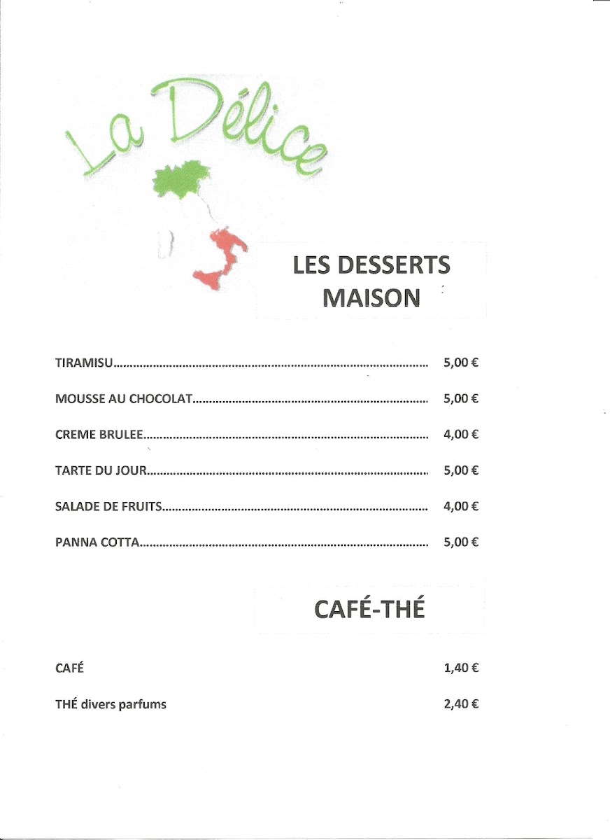 Menu Pizzeria La Délice-4