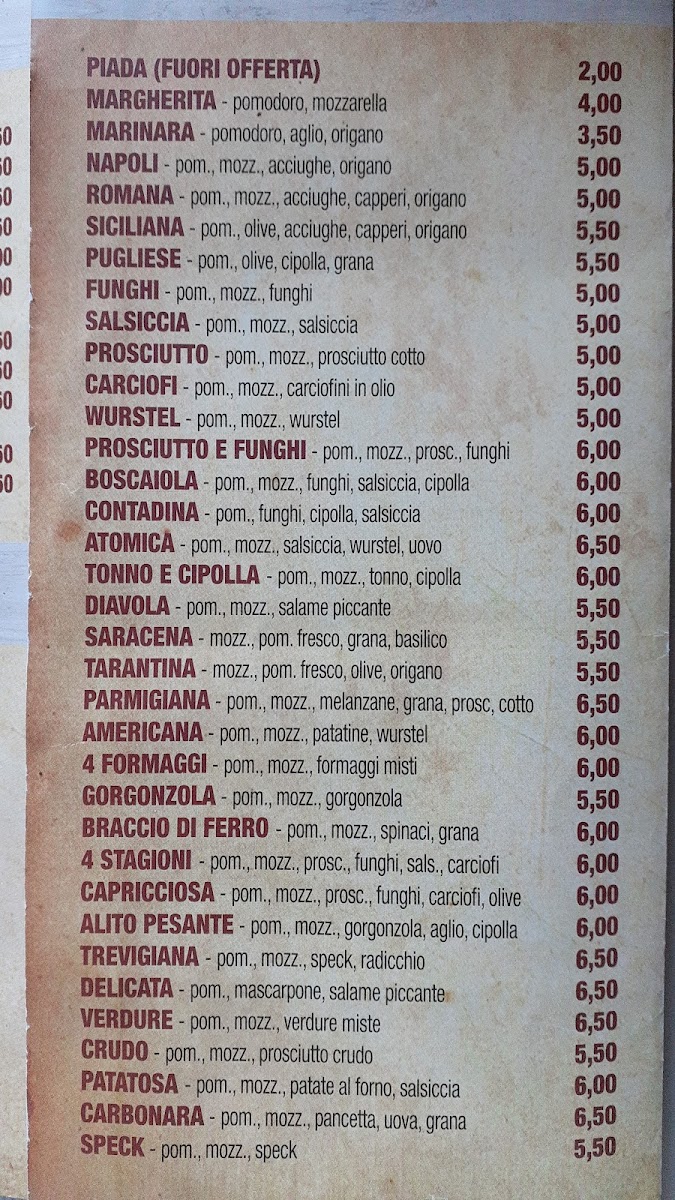 Menu Pizzeria La Gatta-4