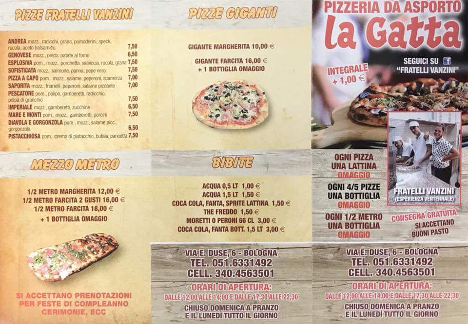 Menu Pizzeria La Gatta-6