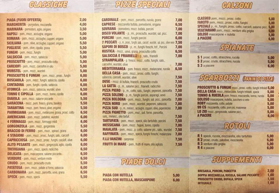 Menu Pizzeria La Gatta-7