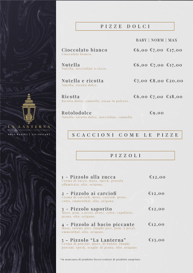 Menu Pizzeria La Lanterna-2