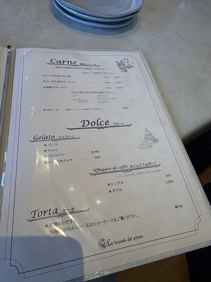 Menu Pizzeria La Locanda Del Pittore Iwappara-2