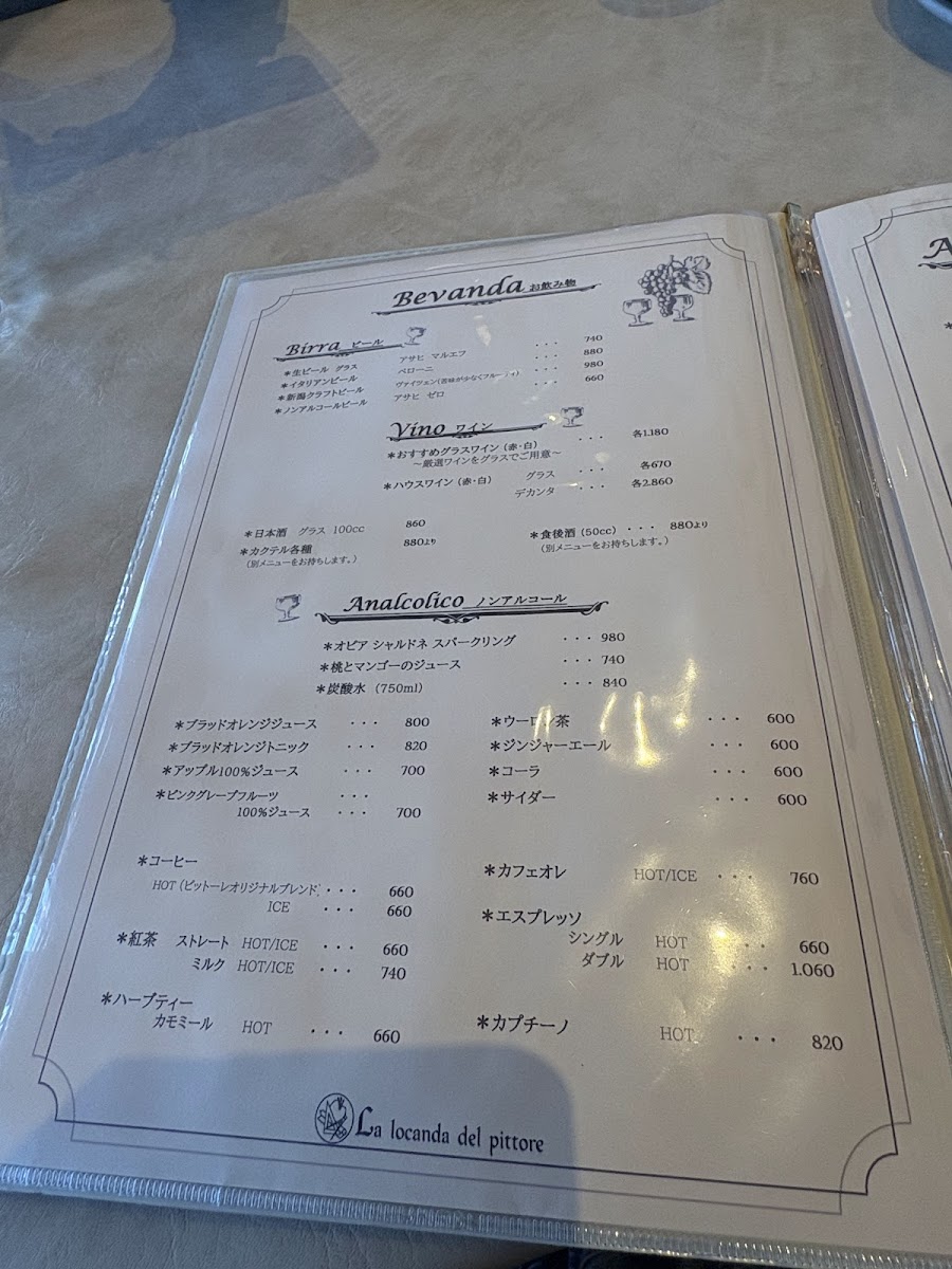 Menu Pizzeria La Locanda Del Pittore Iwappara-5