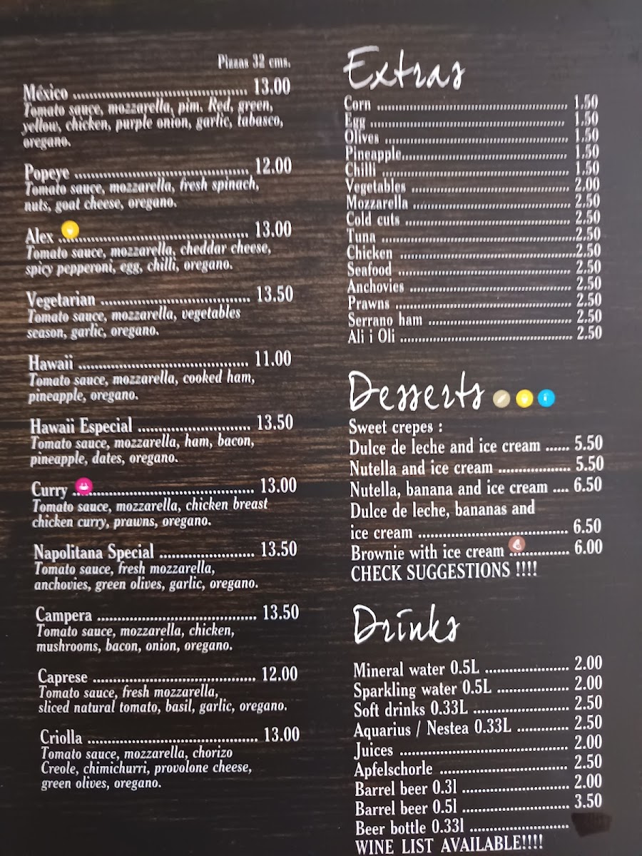 Menu Pizzería La Nonna De Portocristo-4