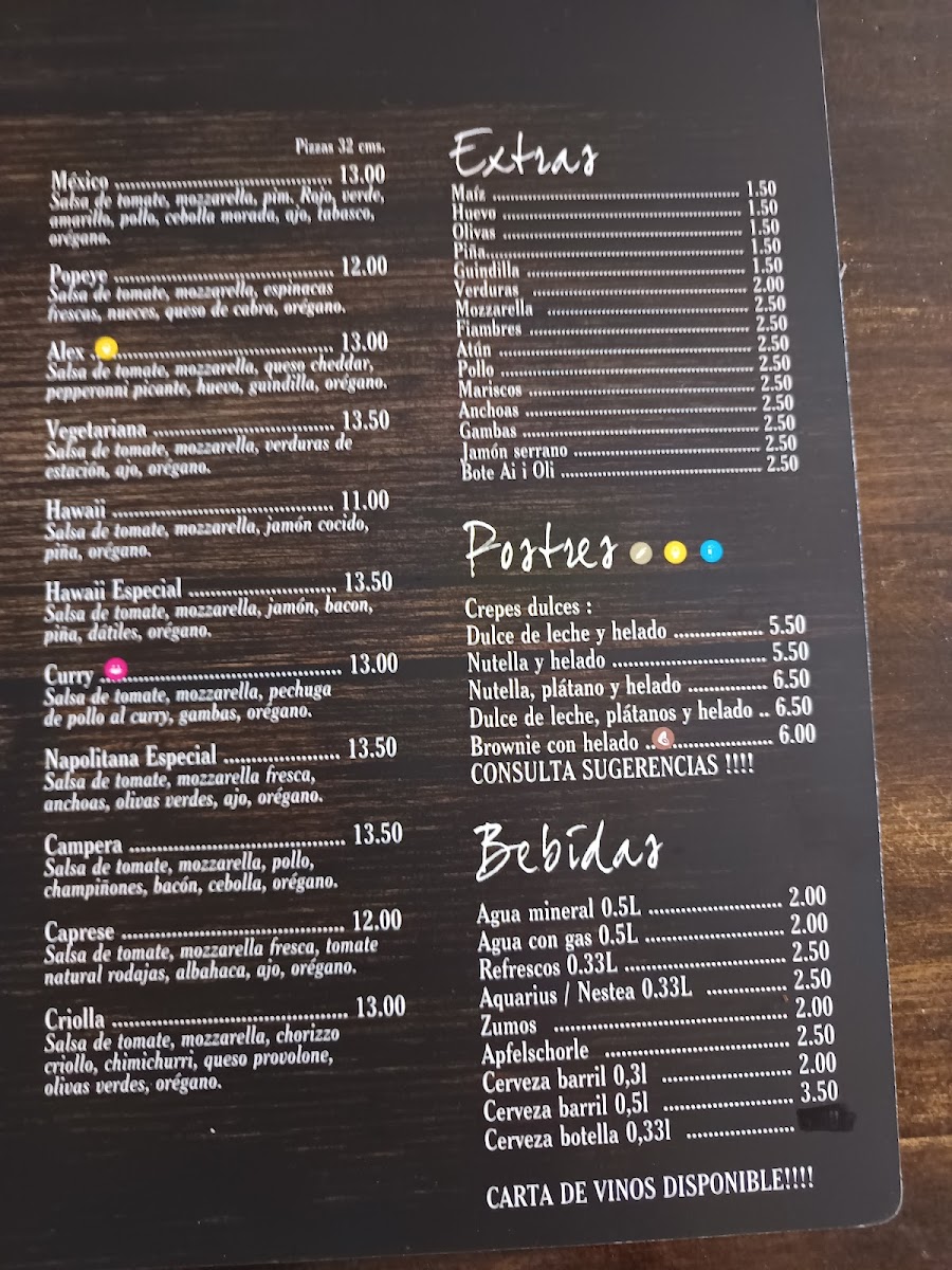 Menu Pizzería La Nonna De Portocristo-6