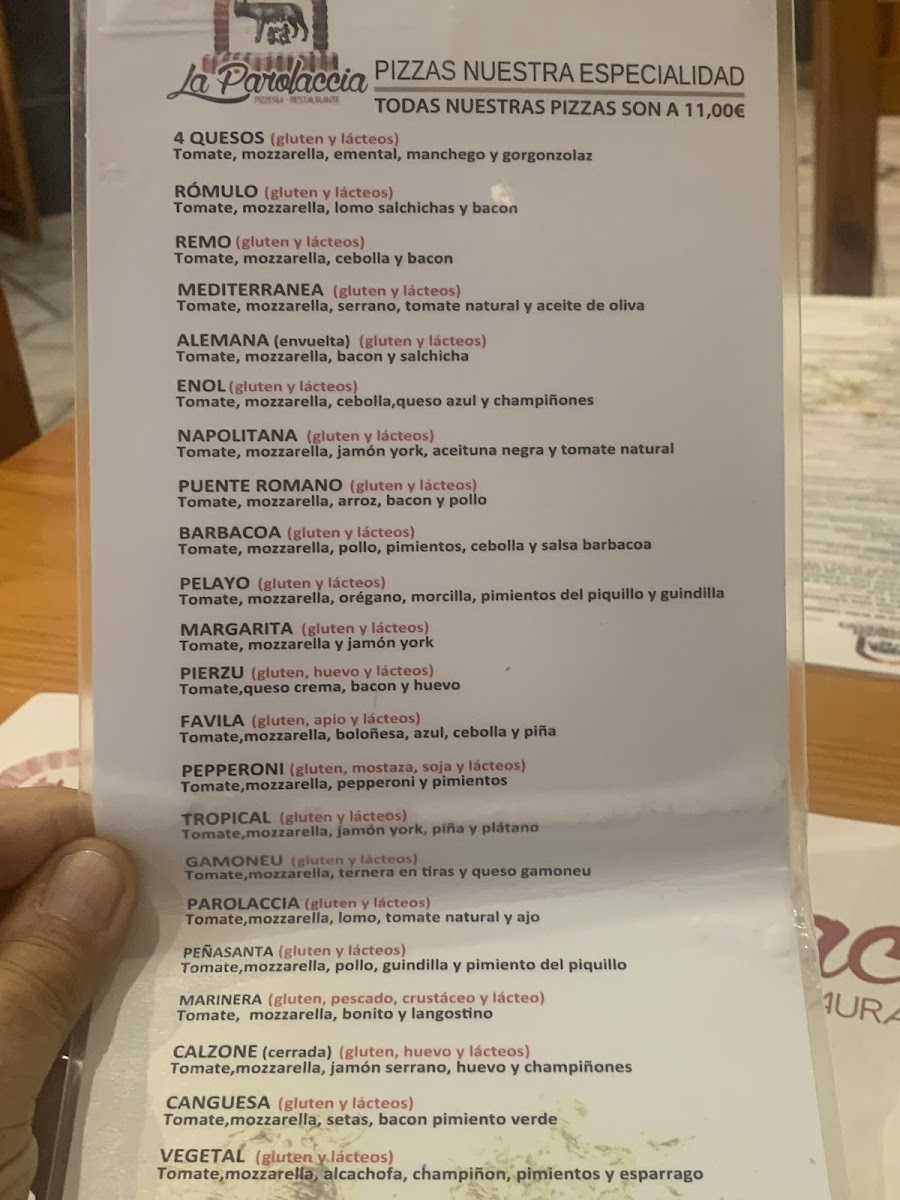 Menu Pizzeria La Parolaccia-2