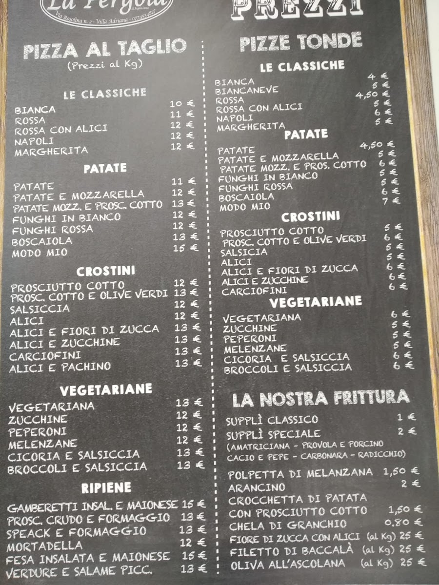 Menu Pizzeria La Pergola-1