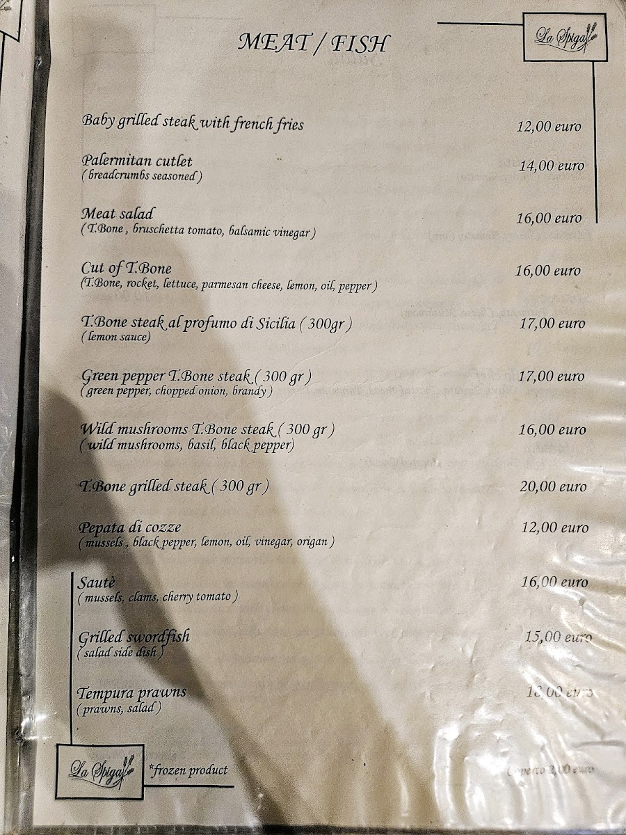 Menu Pizzeria La Spiga-2