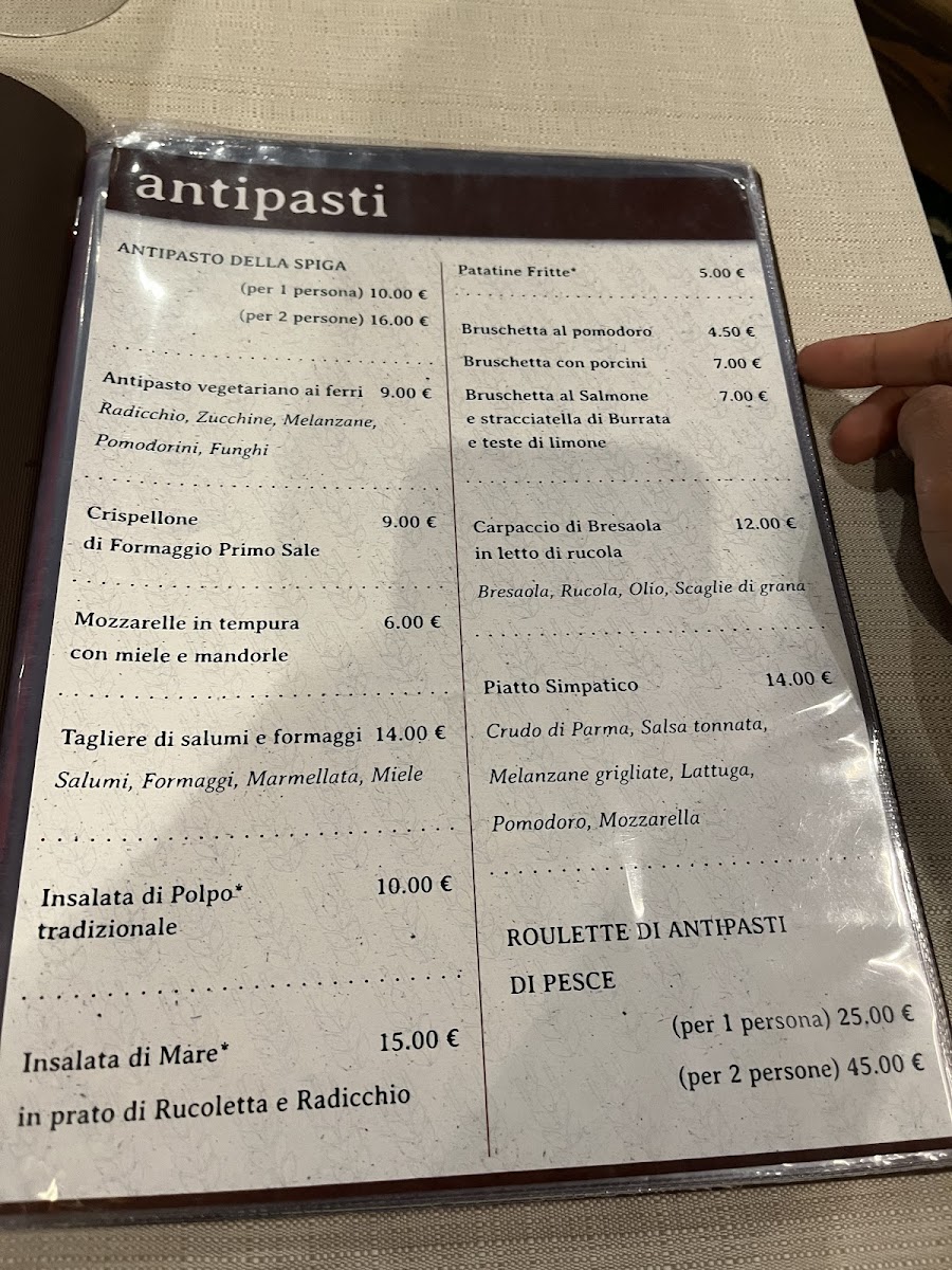 Menu Pizzeria La Spiga-3