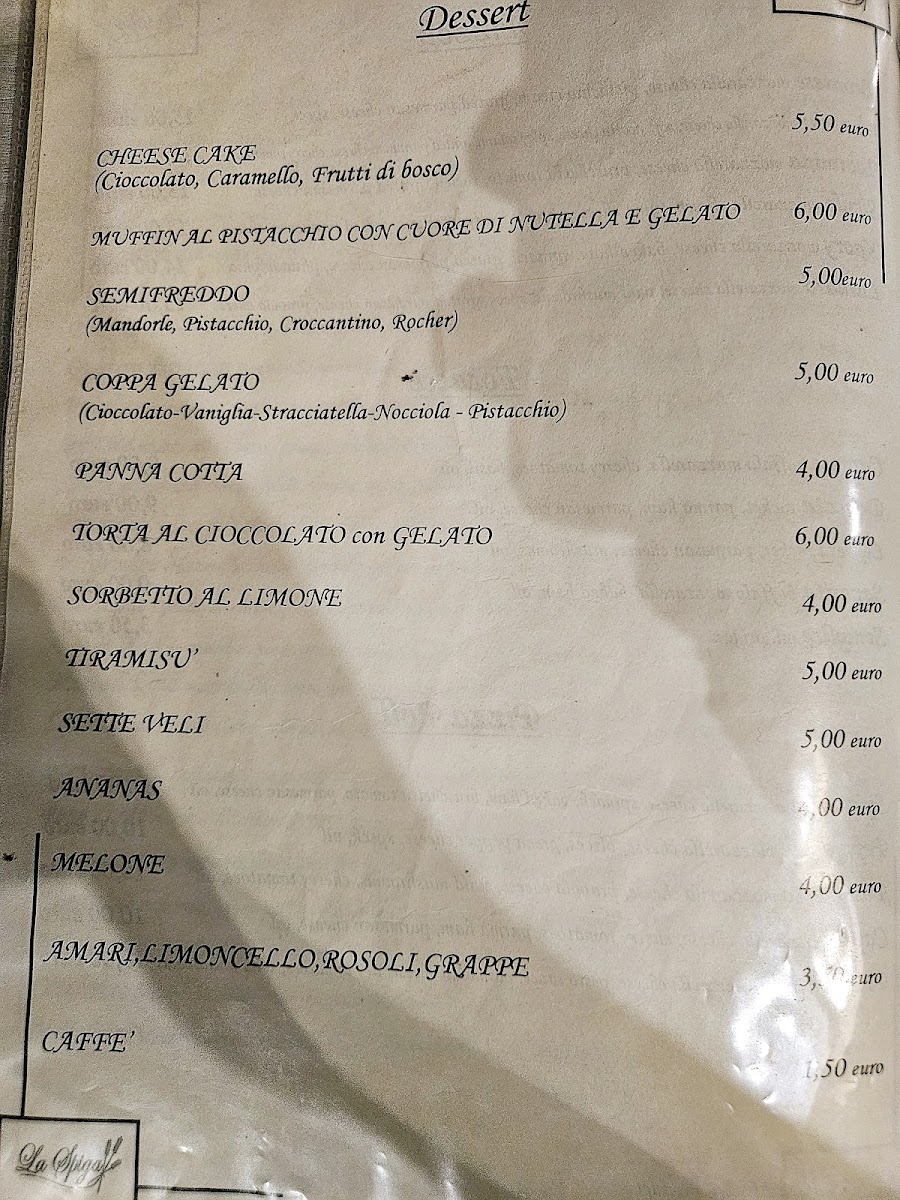 Menu Pizzeria La Spiga-5