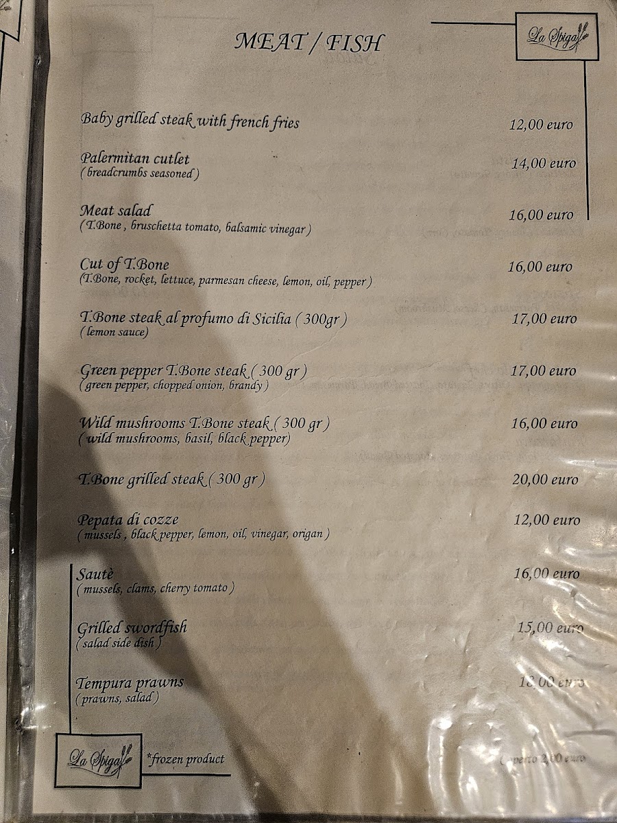 Menu Pizzeria La Spiga-6