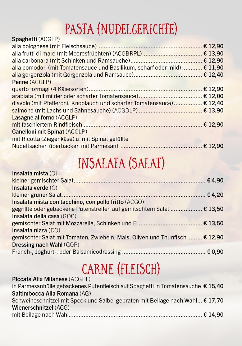 Menu Pizzeria La Strada - Am Kreischberg-2