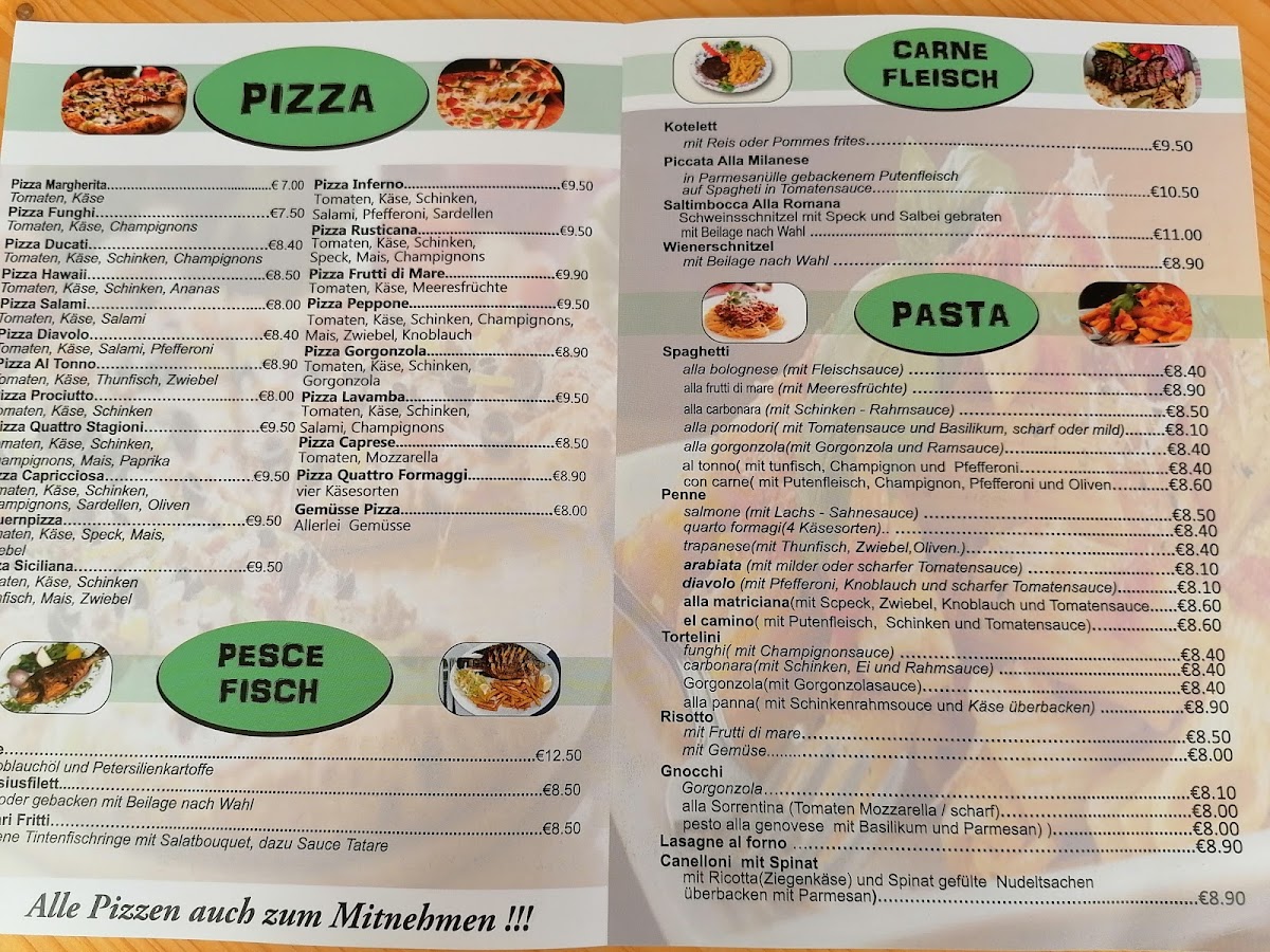 Menu Pizzeria La Strada - Am Kreischberg-3