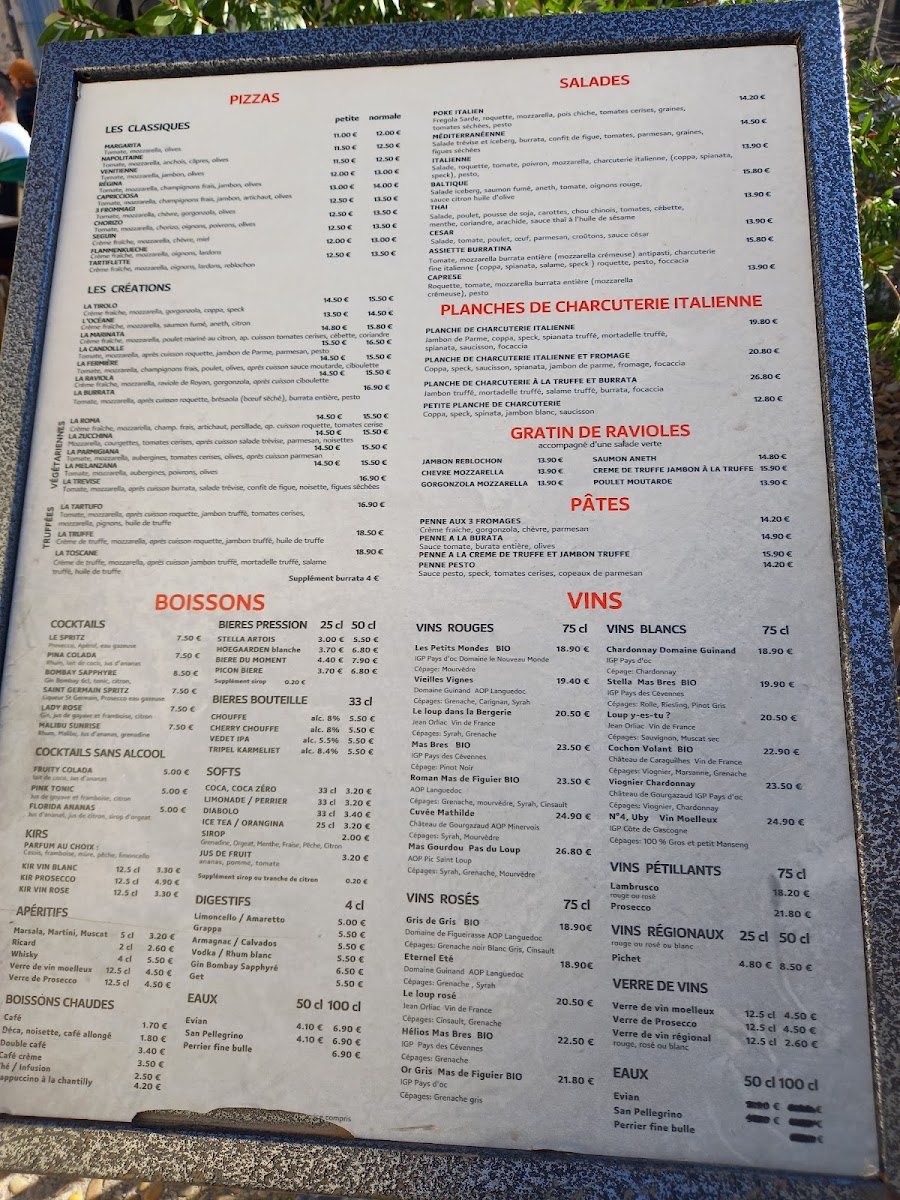 Menu Pizzeria La Terrasse-5