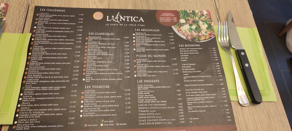 Menu Pizzeria L'antica Chanzy-5