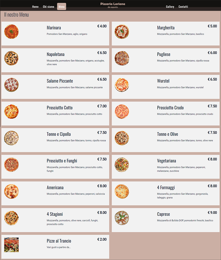 Menu Pizzeria Lariana-2