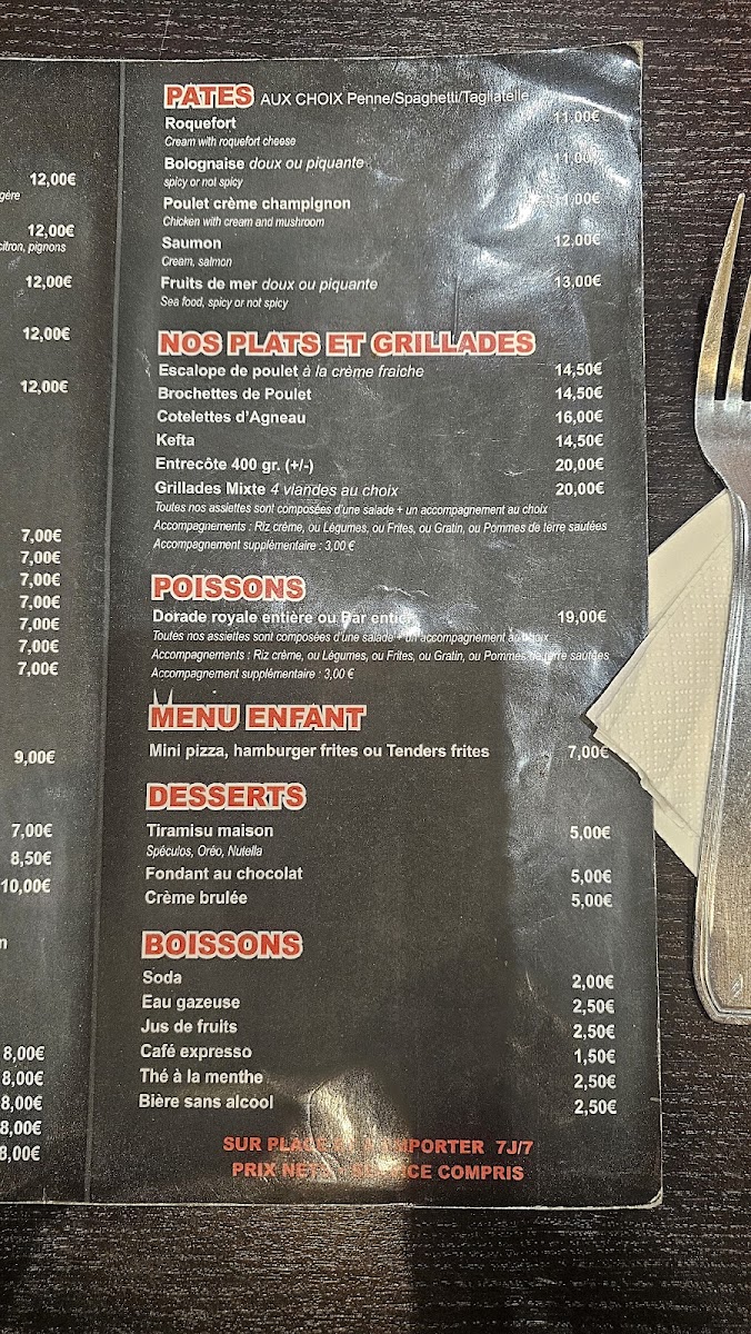 Menu Pizzeria Le Palais-2