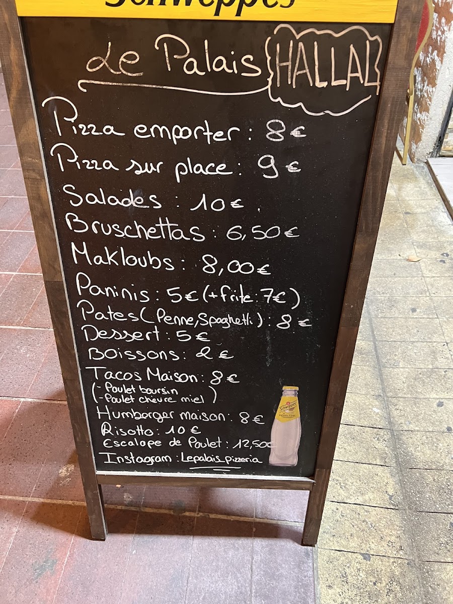 Menu Pizzeria Le Palais-8