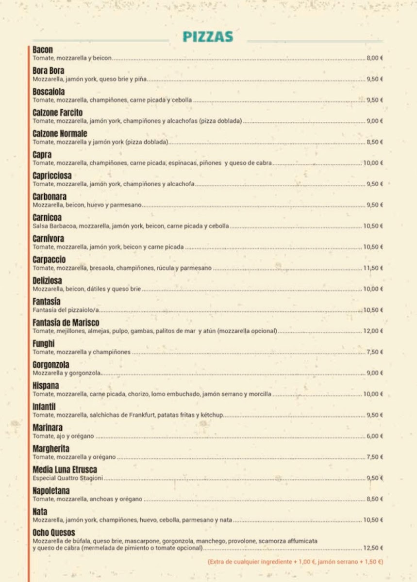 Menu Pizzería L'etrusco-8